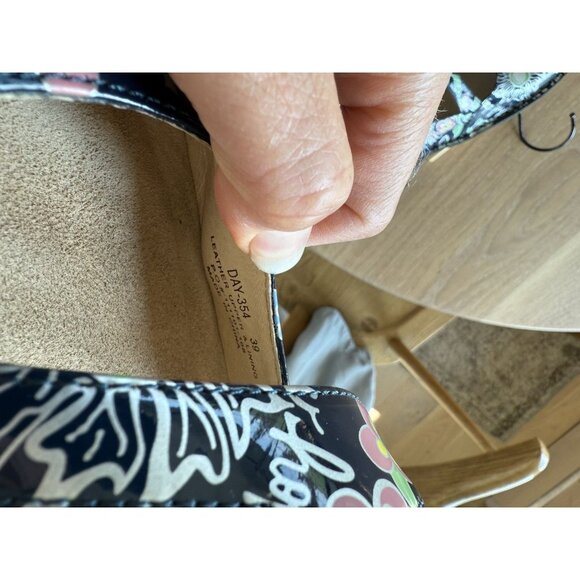 Alegria Women's Day-354 Day Mary Jane Shoes 39 8 Sew Platform Flats Flowers - Picture 6 of 6